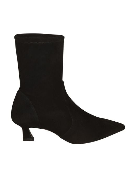 Stuart Weitzman Black Ankle Boots