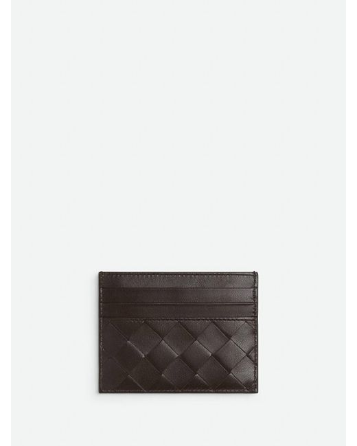 Bottega Veneta Gray 'Intrecciato Credit Card Case'
