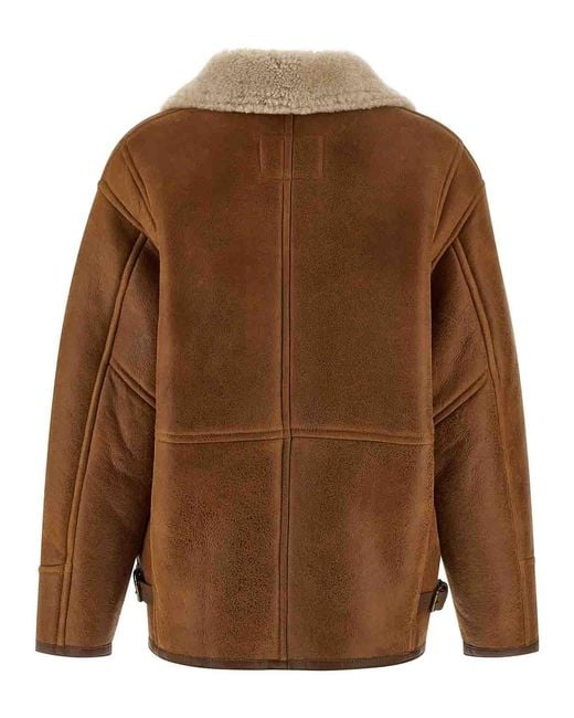 Isabel Marant Brown Adelina Sheepskin Jacket