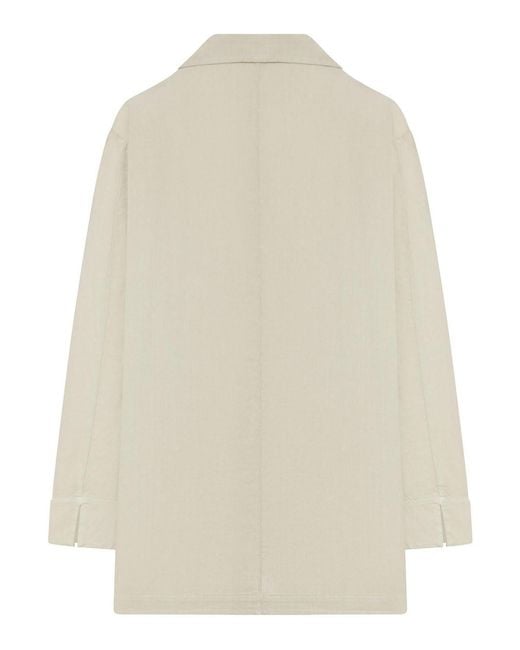 Transit White Single-Breasted Blazer