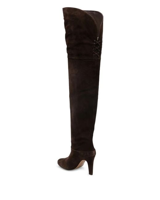 Chloé Black Eve Suede Over-The-Knee Boots