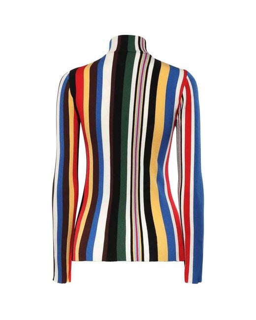 Loewe Blue Stretch Viscose Blend Top