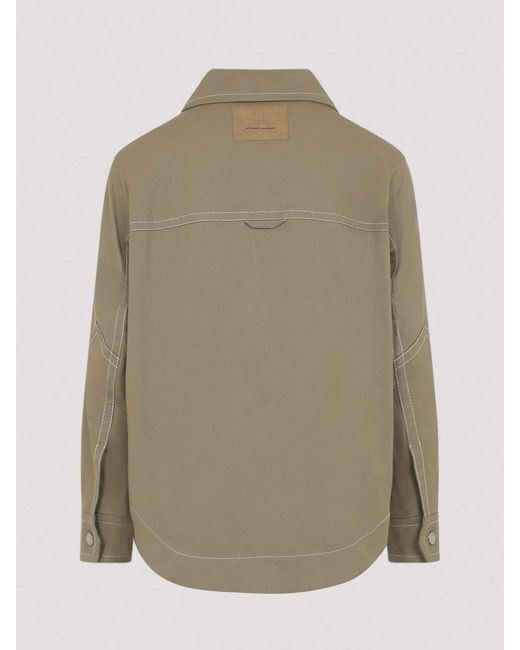 AMI Green Worker Buttoned Jacket for men