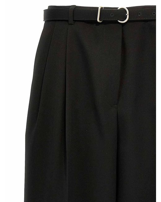 Jil Sander Black Wool Pants