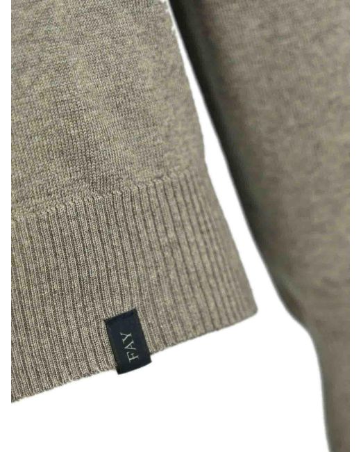 Fay Gray Wool Pullover for men