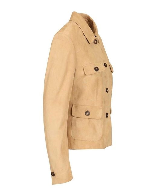 Tagliatore Natural Long-Sleeved Button-Up Jacket