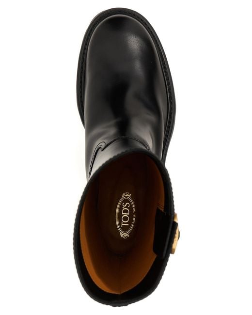 Tod's Black Flat Shoes
