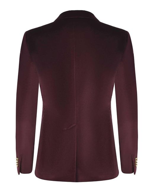 Tagliatore Purple Double-Breasted Jacket