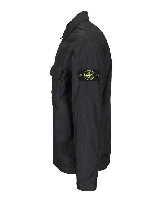 Stone Island Black Overshirt for men