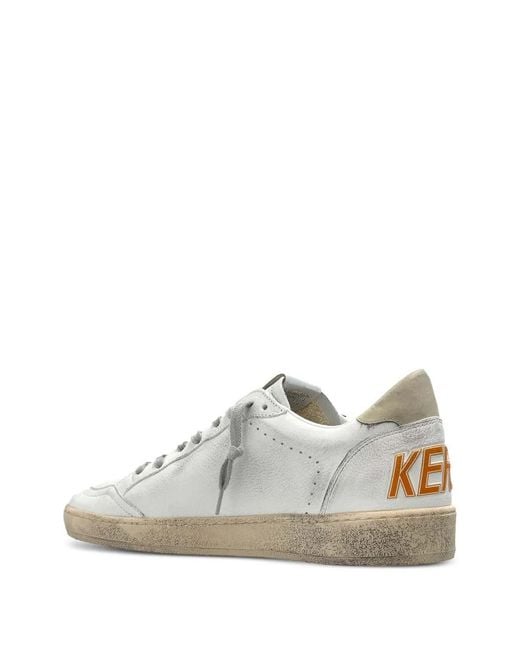 Golden Goose Deluxe Brand White Nappa Upper Toe Suede Star Leather Heel for men