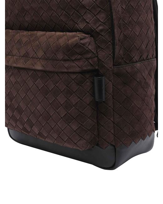 Bottega Veneta Brown Intrecciato Backpack for men