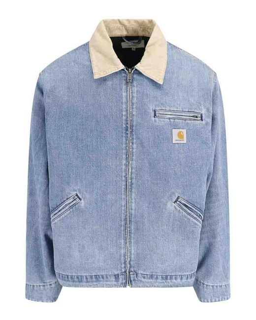 Carhartt Blue Og Detroit Denim Jacket for men