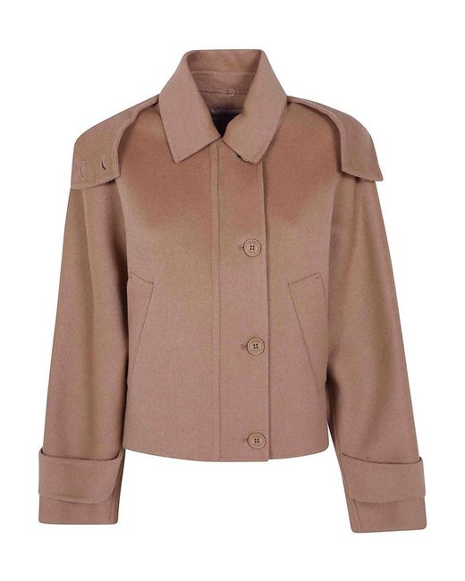 Twinset Brown Caban Jacket