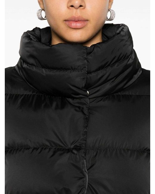 Herno Black Quilted Down Jacket With Hood