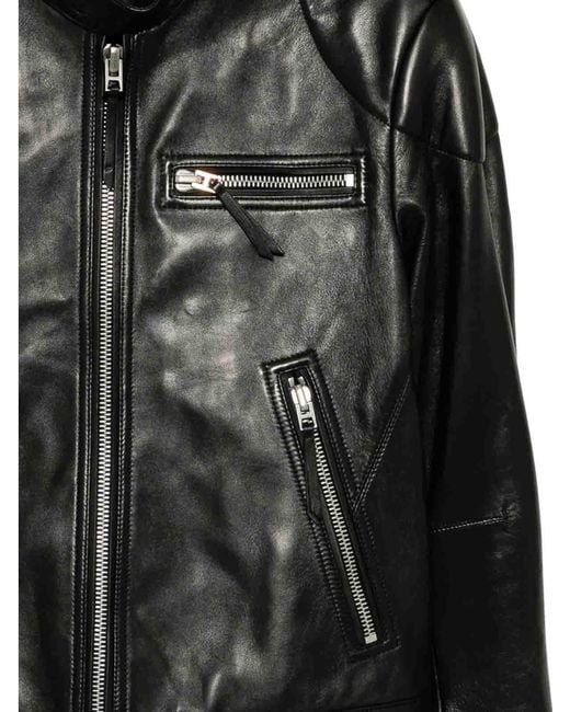 Tom Ford Black Leather Jacket for men