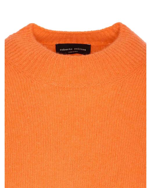 Roberto Collina Orange Crewneck
