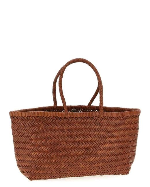 Dragon Diffusion Bamboo Triple Jump Large Shoulder Bag in Brown | Lyst