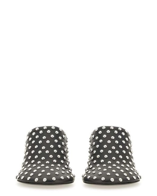 Mules con tacco di Jil Sander in White