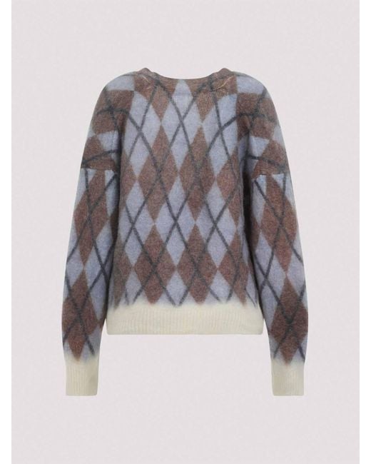 Acne Gray Mohair Cardigan
