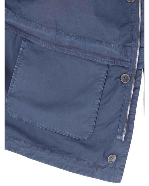 RANRA Blue Jacket With Embroidery for men