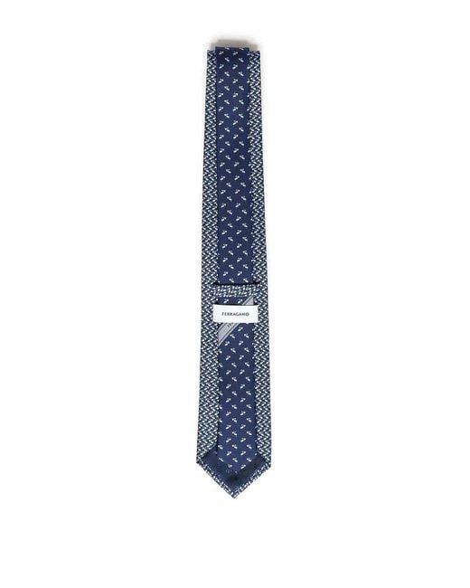 Cravatta di Ferragamo in Blue da Uomo