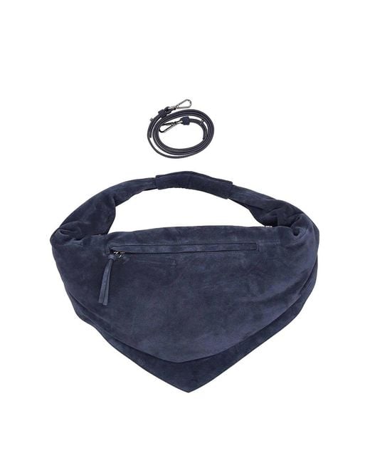 FEDERICO CINA Blue Maxi Tortellino Tote Bag Swede