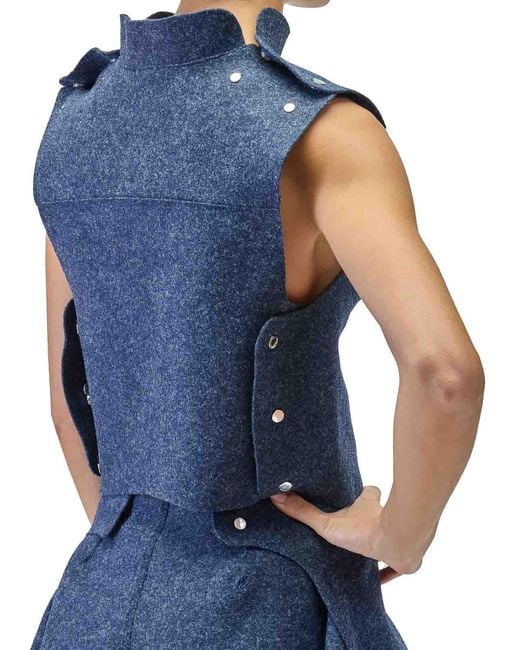 Sunnei Blue Armatura Top