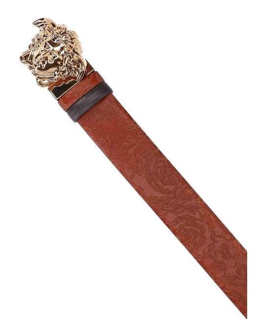 Versace Brown Reversible Belt for men
