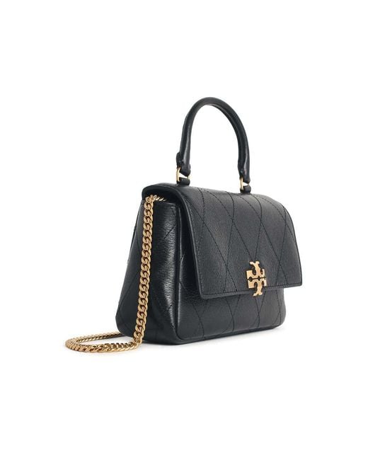 Tory Burch Blue Charlie Matelass' Leather Mini Bag