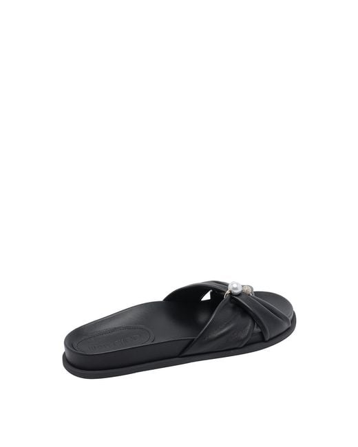 Jimmy Choo Black Rafi Pump Sandals