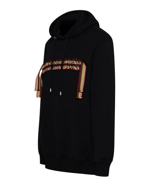 Lanvin Black Cotton Sweatshirt for men
