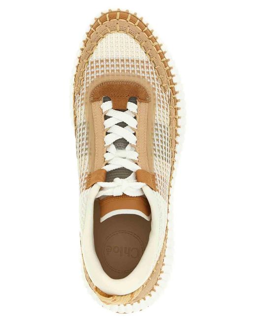 Chloé Natural Nama Sneakers
