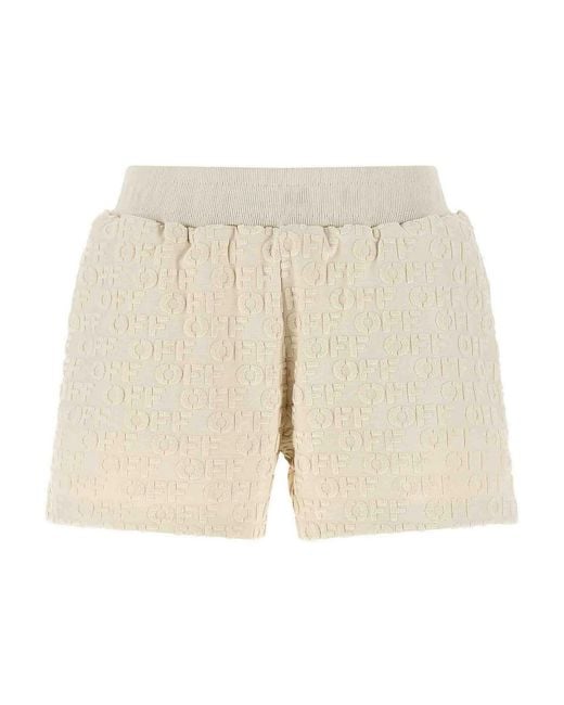 Off-White c/o Virgil Abloh Natural Terry' Shorts