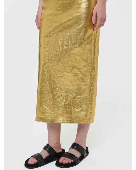 Gabriela Hearst Natural Manuela Midi Skirt