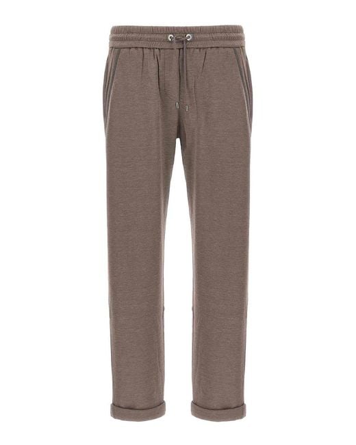 Brunello Cucinelli Gray Joggers