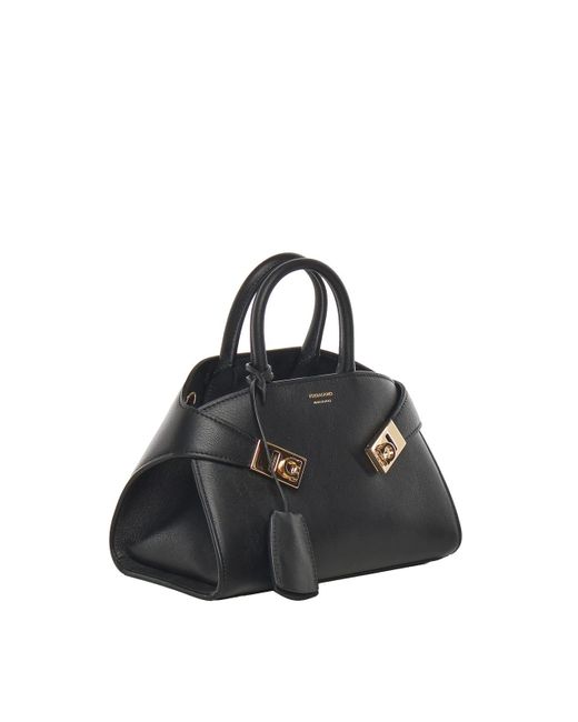 Ferragamo Black Hug Soft Tote Bag