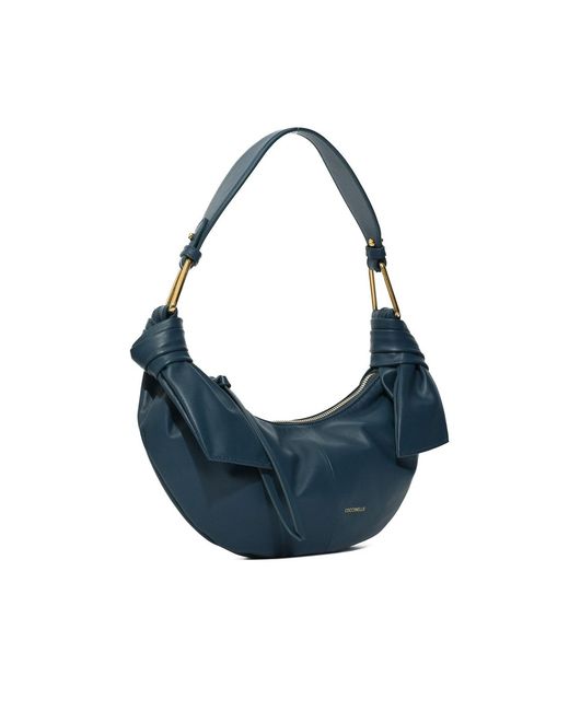 Coccinelle Blue Furoshiki Small Shoulder Bag