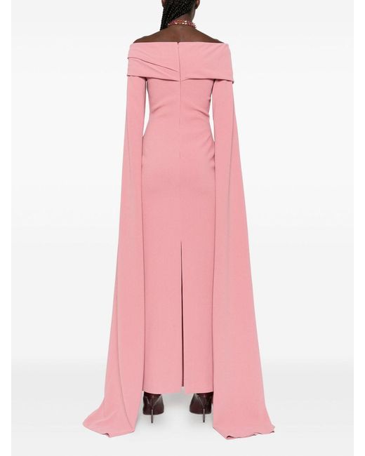 Solace London Pink Nuri Midi Dress