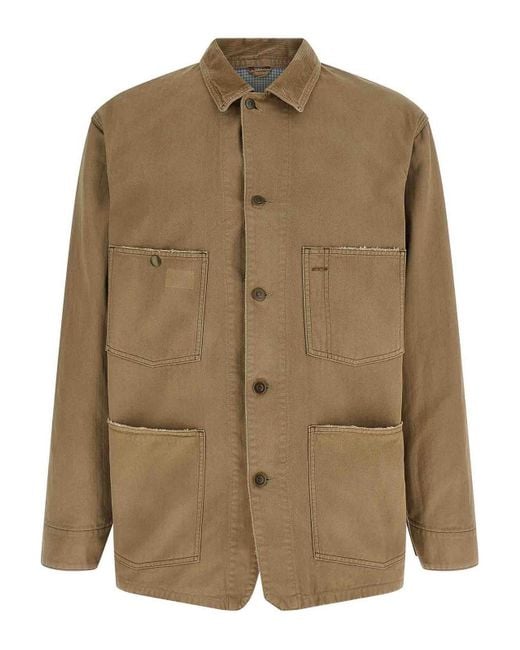 Maison Margiela Brown Herringbone Jacket for men