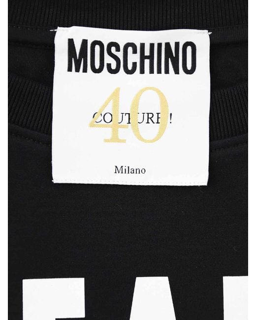Moschino Black Ready To Where? Tshirt Dress