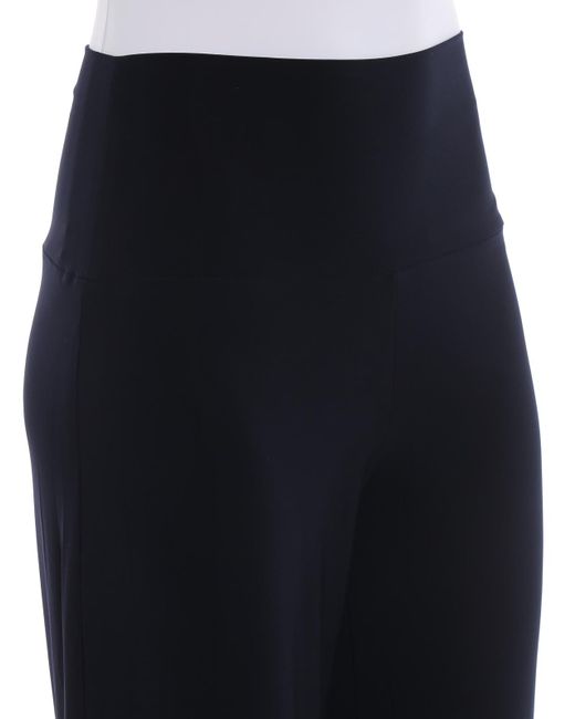 Norma Kamali Blue Stretch Fabric Trousers