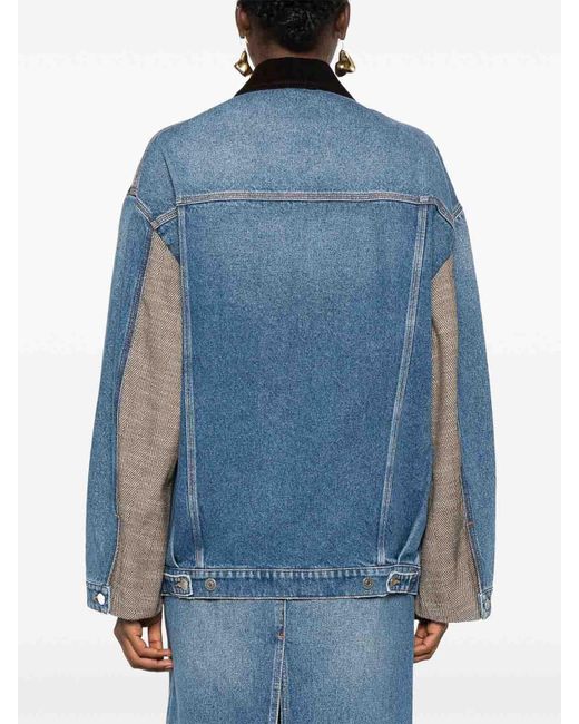 Stella McCartney Blue Tweed Denim Jacket