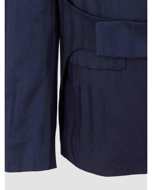 Off-White c/o Virgil Abloh Blue Shibori Relaxed Jacket for men