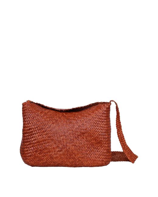 Dragon Diffusion Brown Mini Flat Handbag Gora