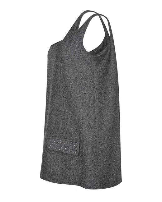 A PAPER KID Gray Coat Made Of Wool Blend