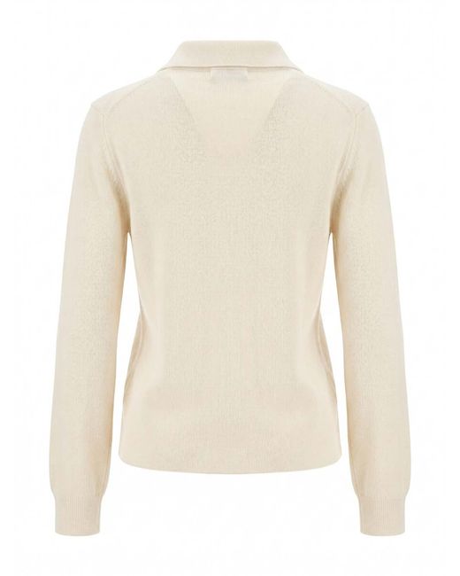 Malo White Polo Neck Sweater
