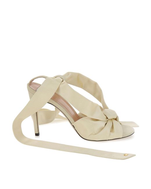 Moschino White Nodo Sandal
