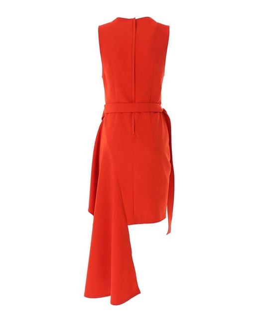 Moschino Red Salopette Dress
