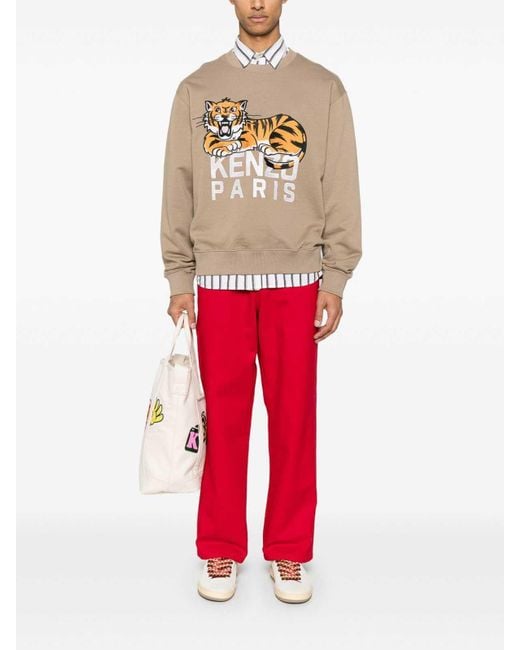 KENZO White Sweatshirt for men