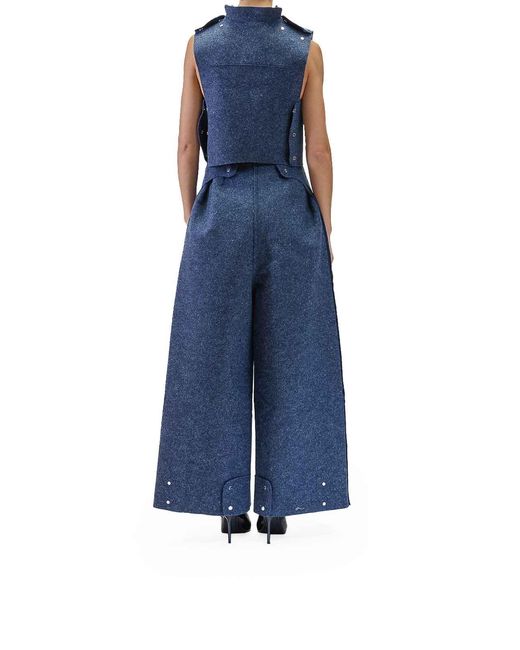 Sunnei Blue Armatura Top